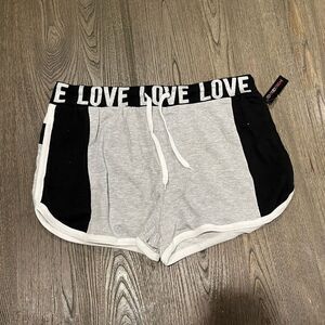 NWT Love Streak Womens Cotton Track Gym Shorts Size 2X